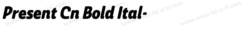 Present Cn Bold Ital字体转换